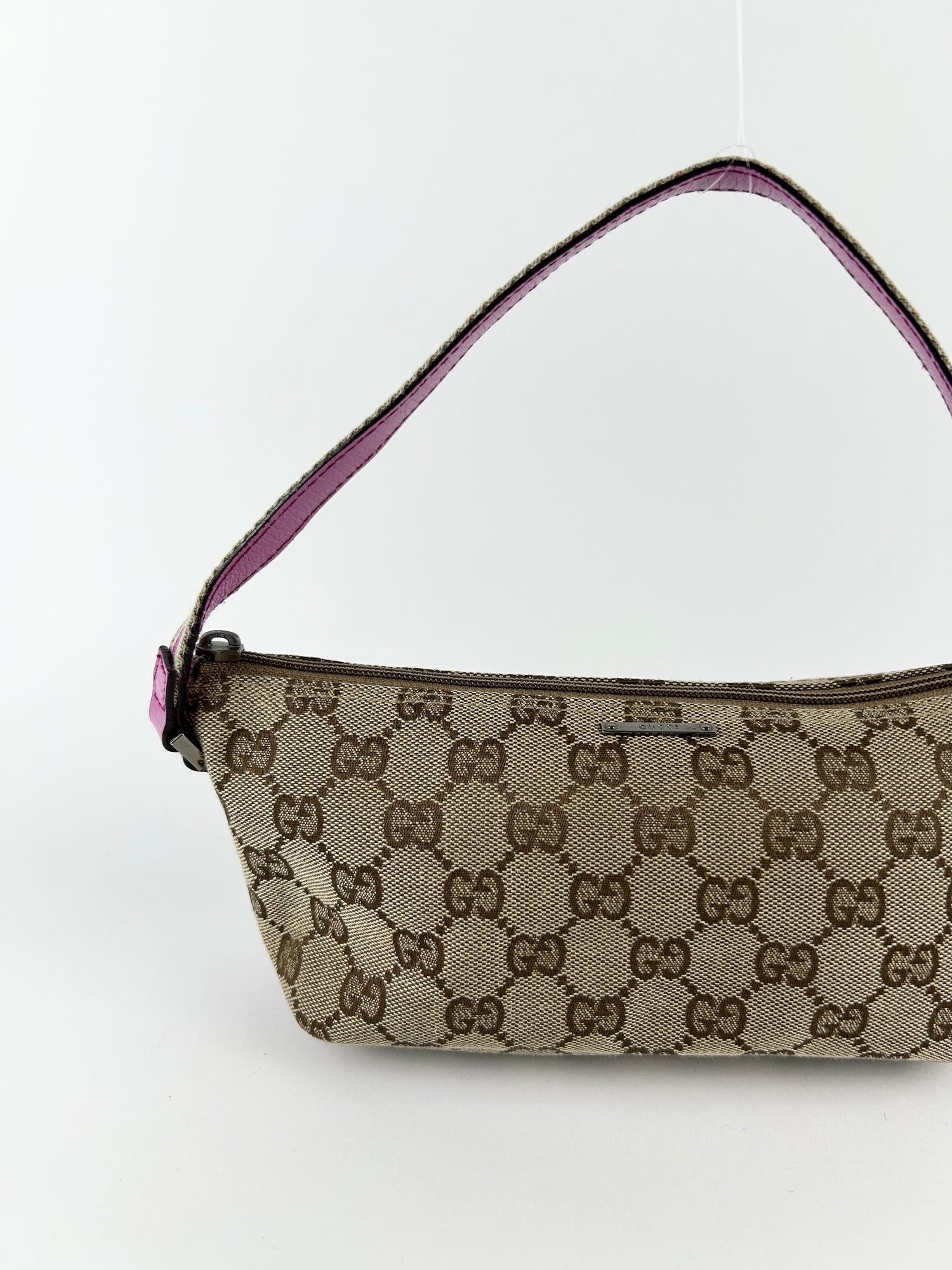 Vintage Gucci Monogram Pochette Bag