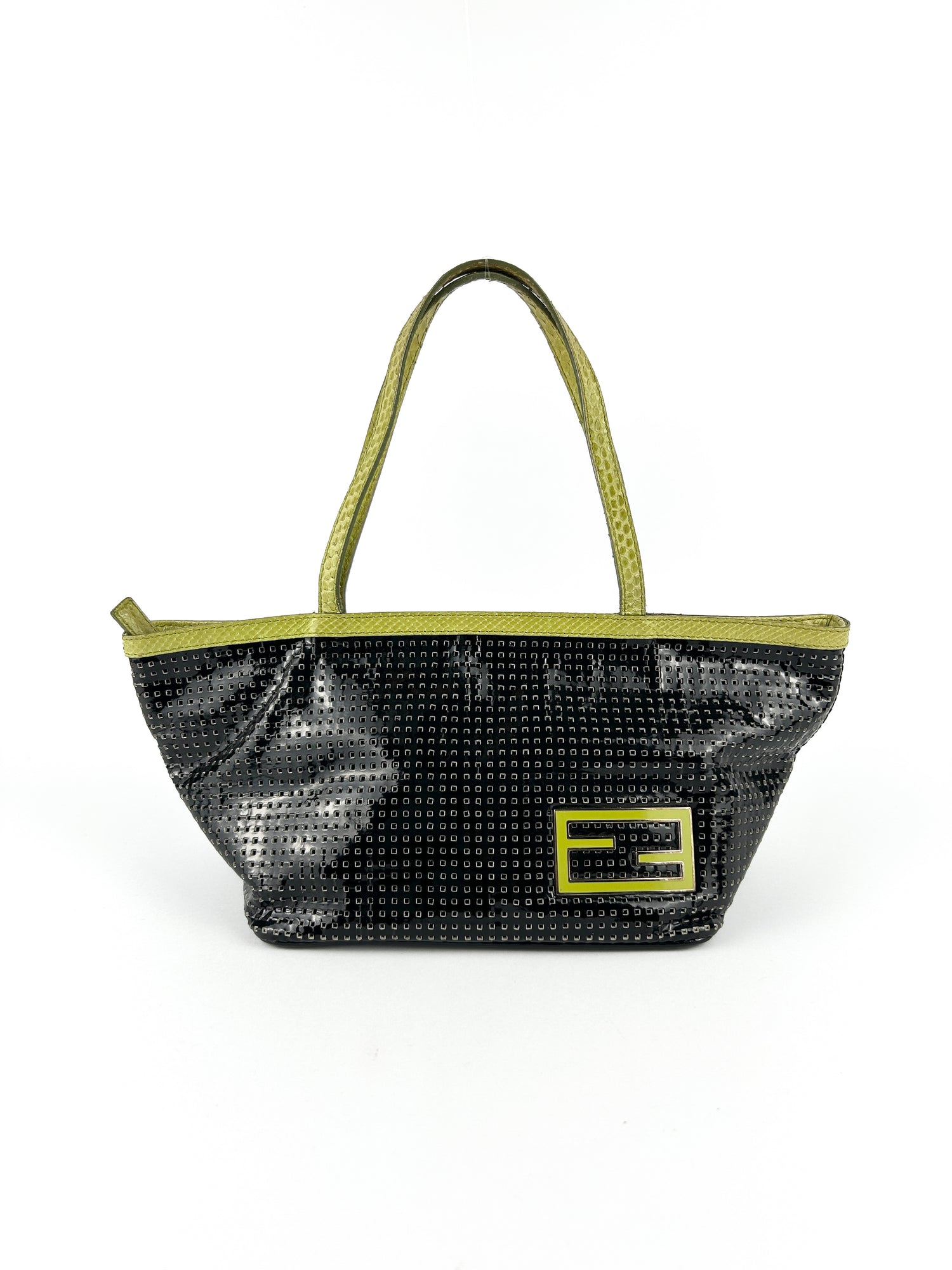 Vintage Fendi Perforated Mini Tote Bag