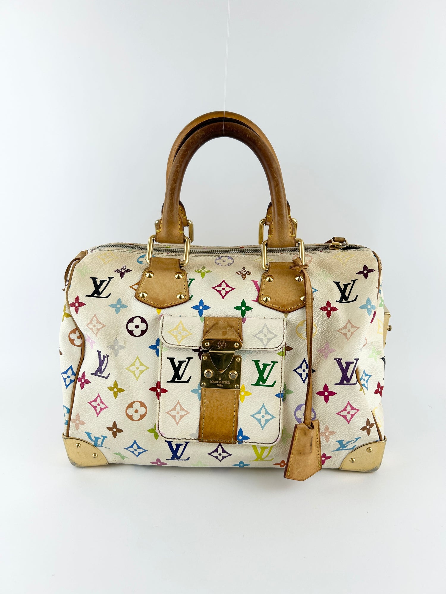 Vintage Louis Vuitton Takashi Murakami Speedy 30 Handbag