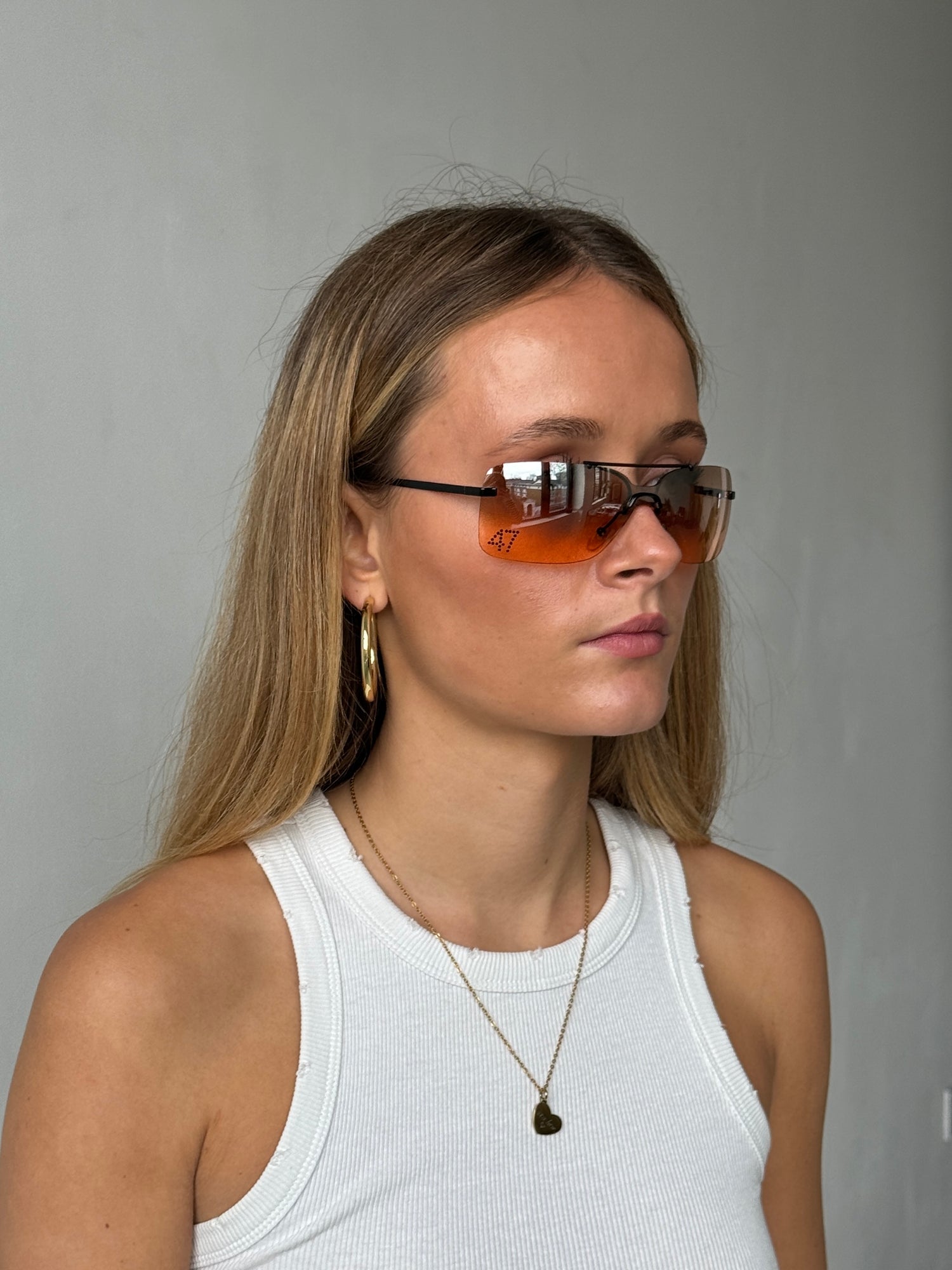 2000s Vintage Christian Dior ‘47’ Sporty Rimless Sunglasses