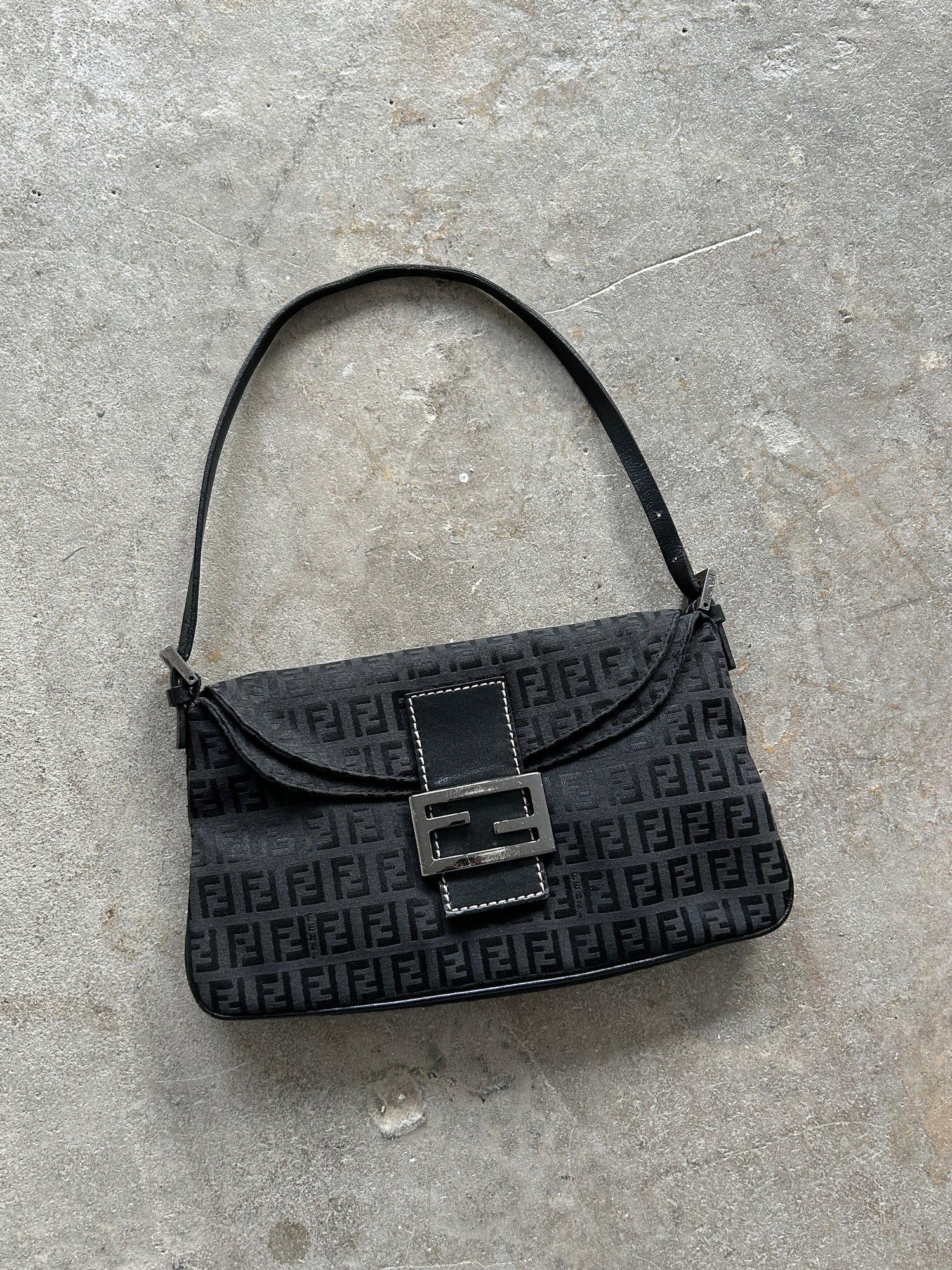 Vintage Fendi Zucca Shoulder Bag