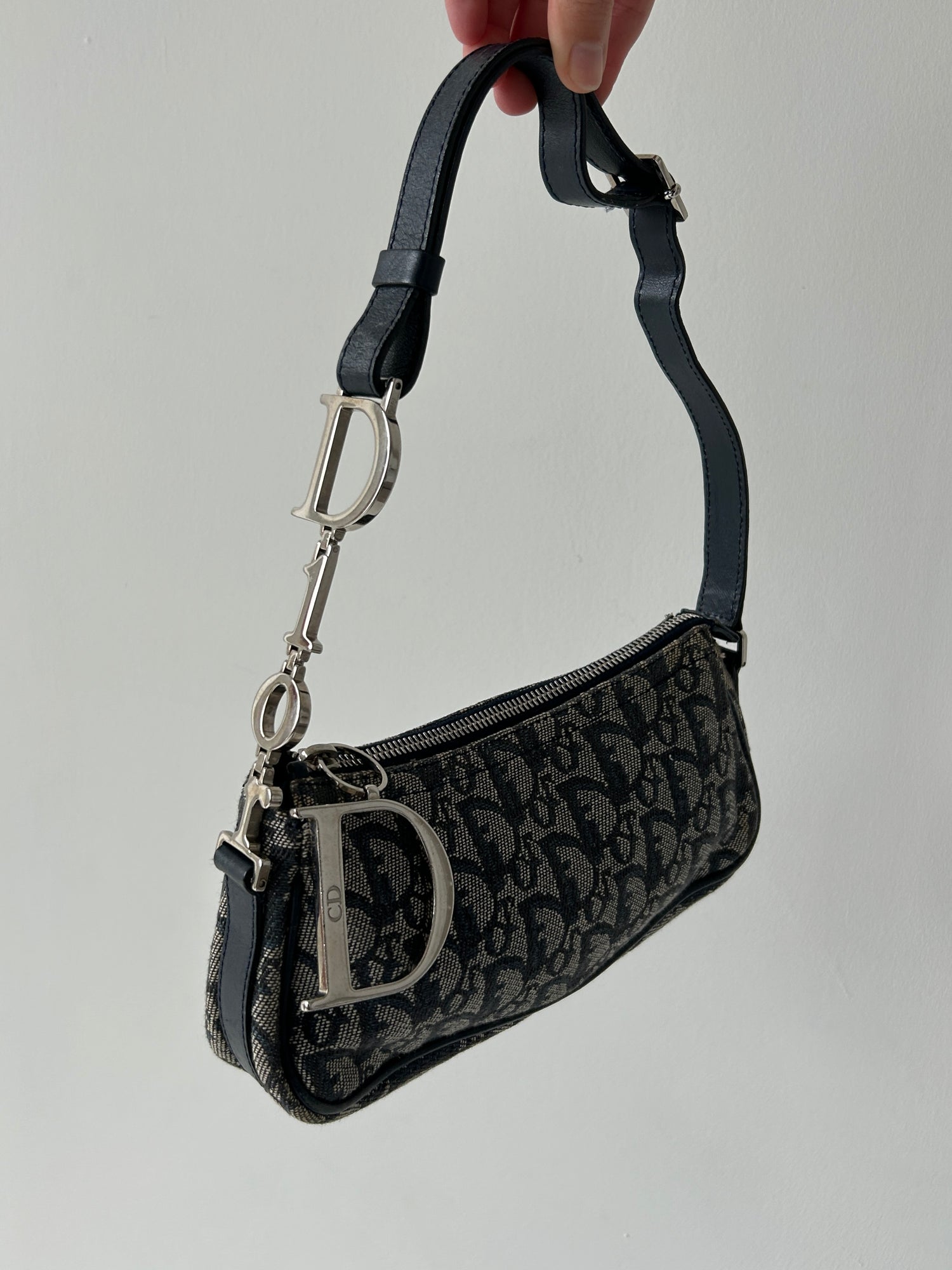 Vintage Christian Dior Monogram Charm Shoulder Bag (2004)