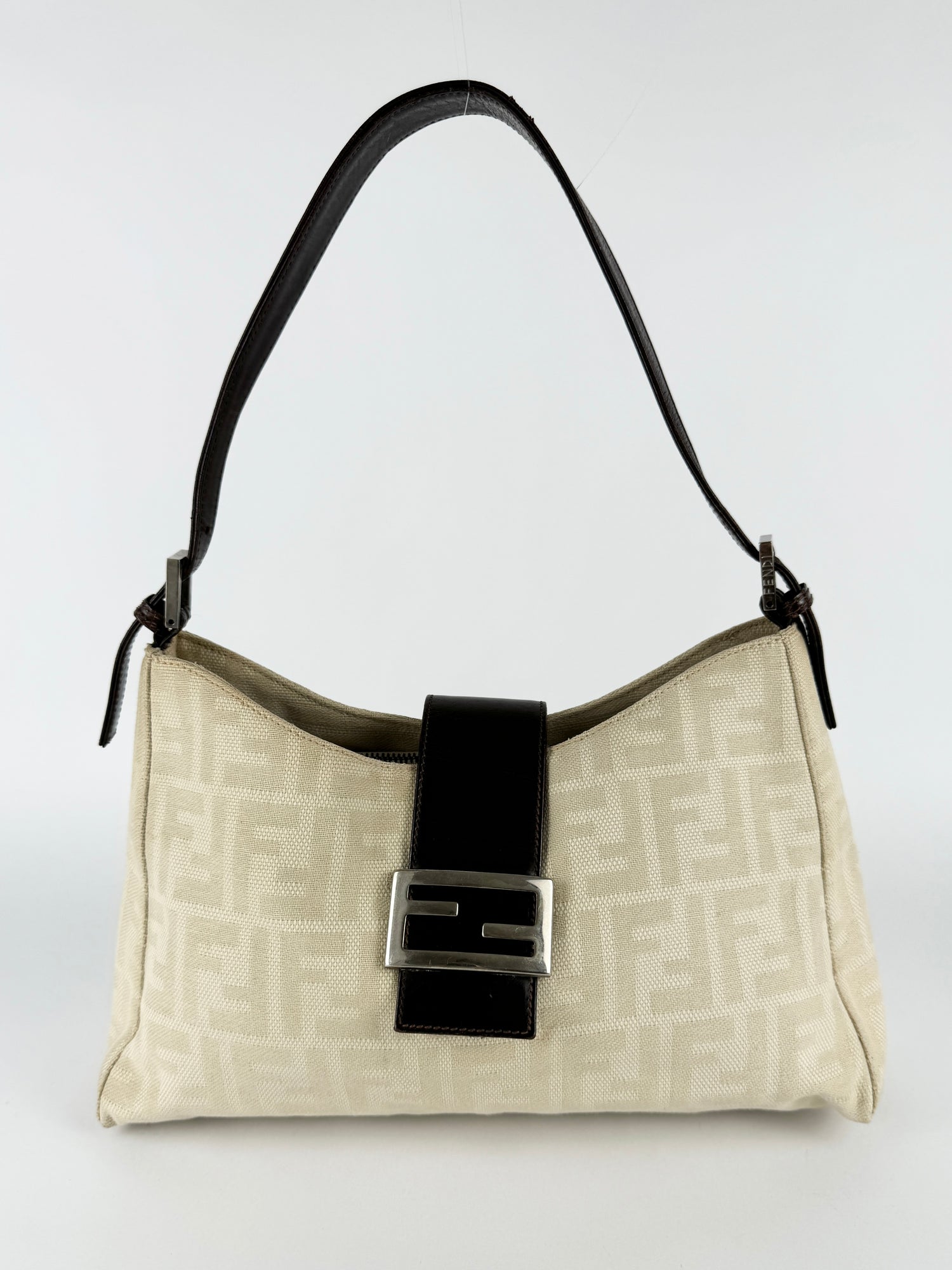 Vintage Fendi Zucca Shoulder Bag