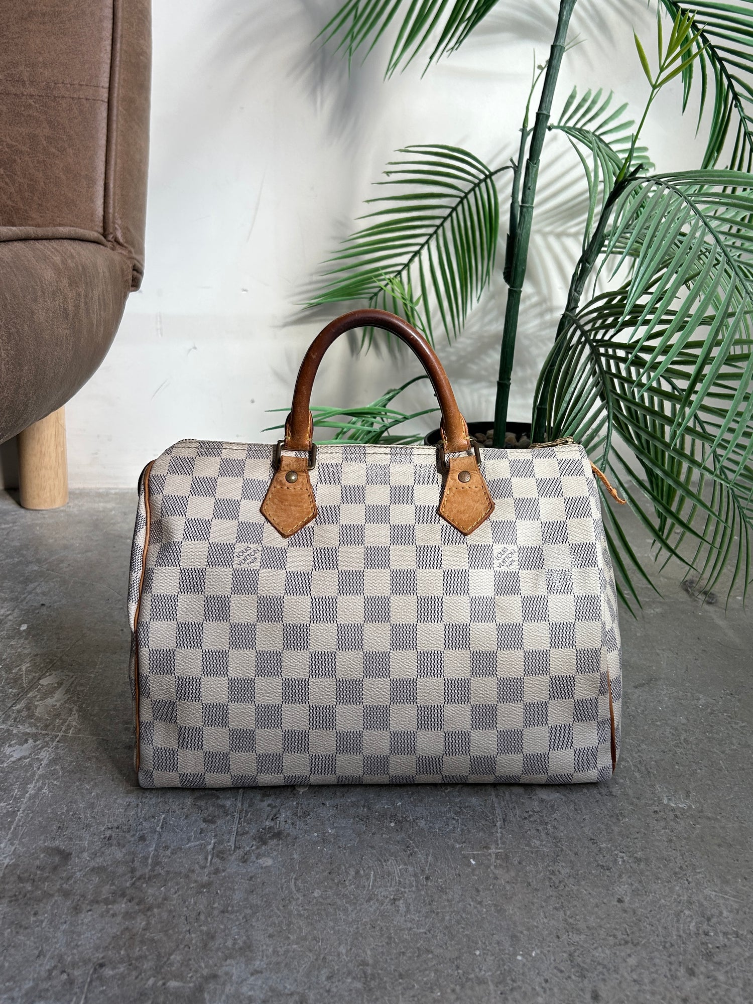 Louis Vuitton Damier Azur Speedy 30 Handbag (2008)