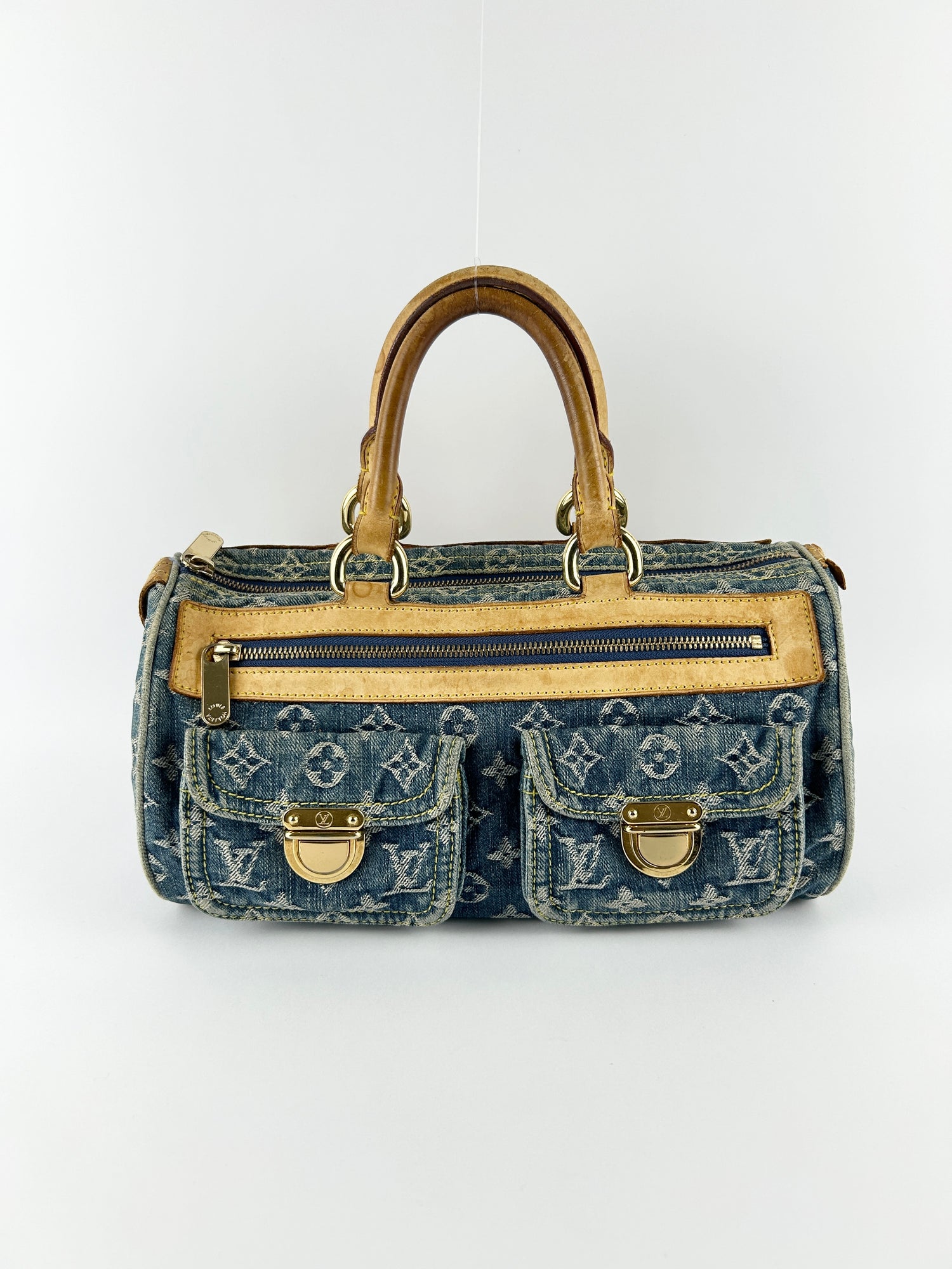 Vintage Louis Vuitton Denim Neo Speedy Handbag