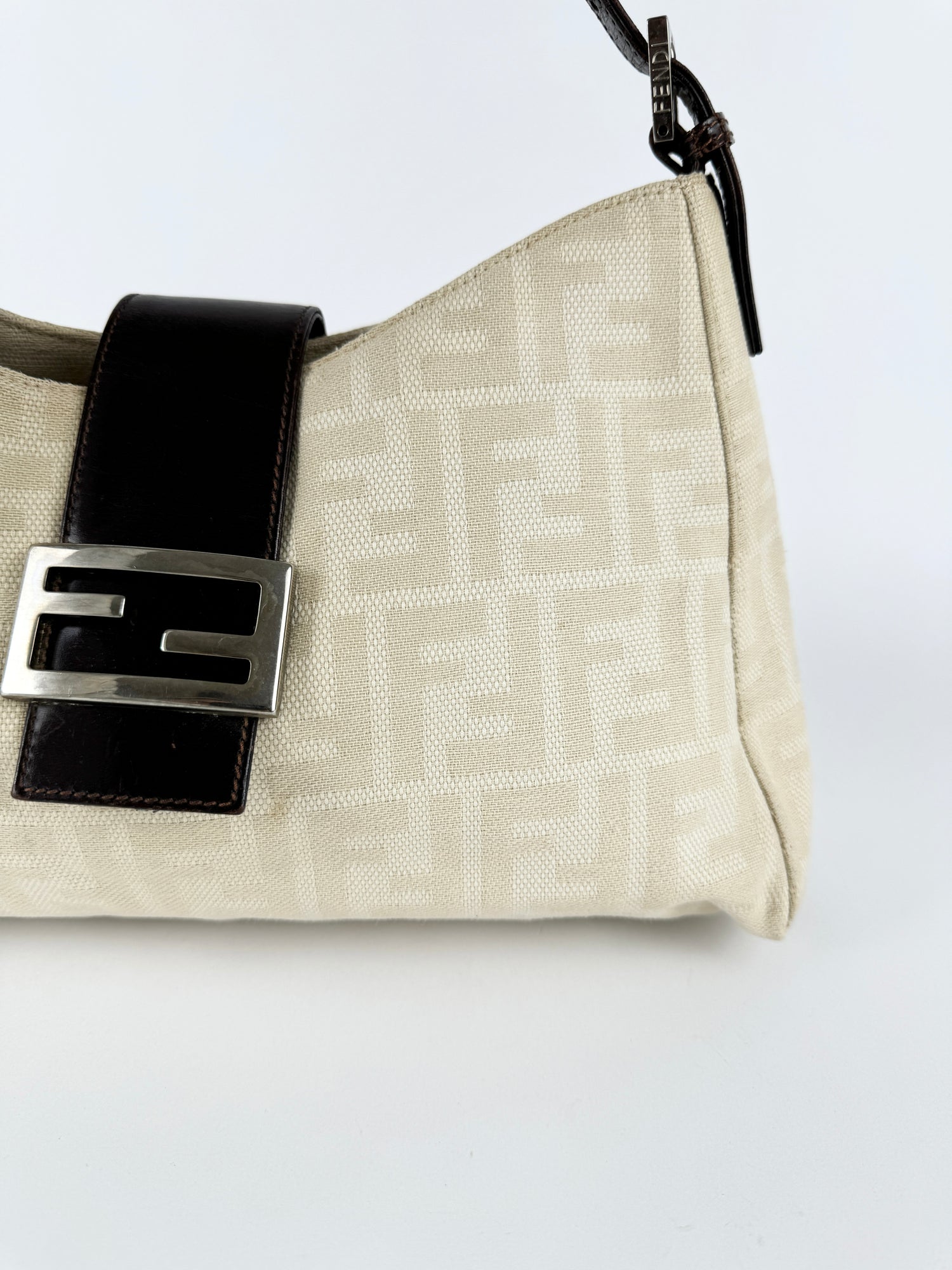 Vintage Fendi Zucca Shoulder Bag