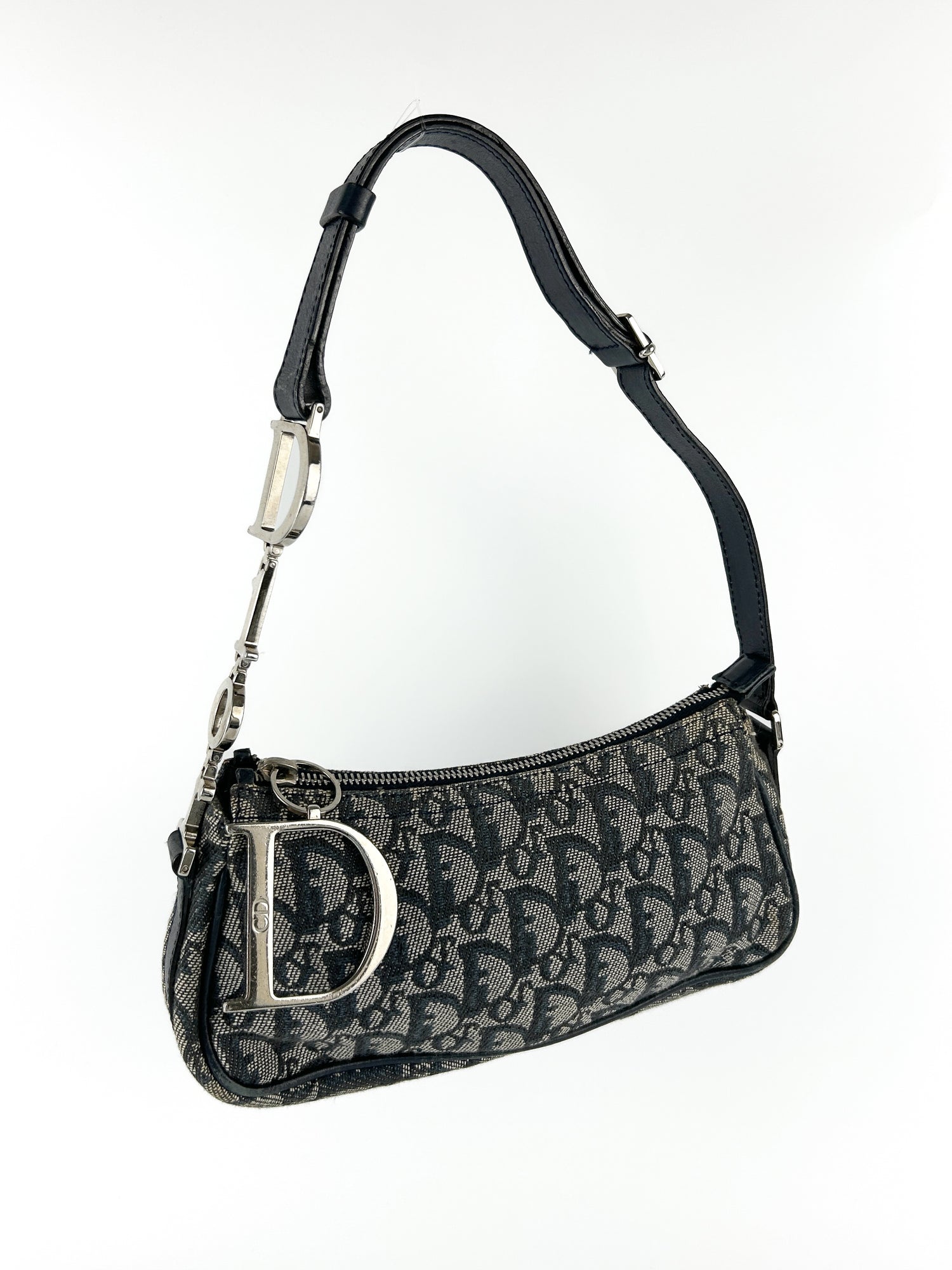 Vintage Christian Dior Monogram Charm Shoulder Bag (2004)