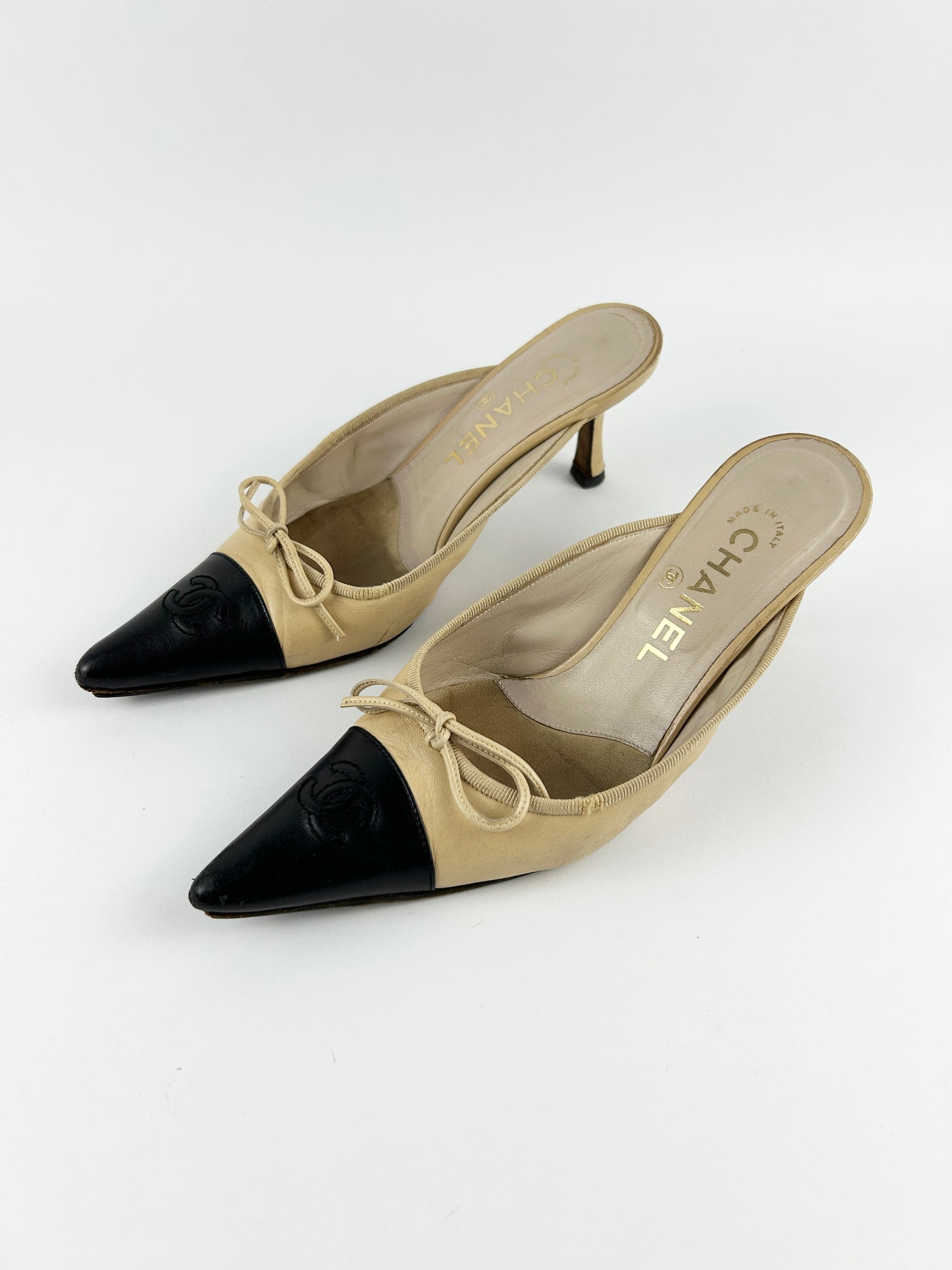 Vintage Chanel Slip-On Kitten Heels