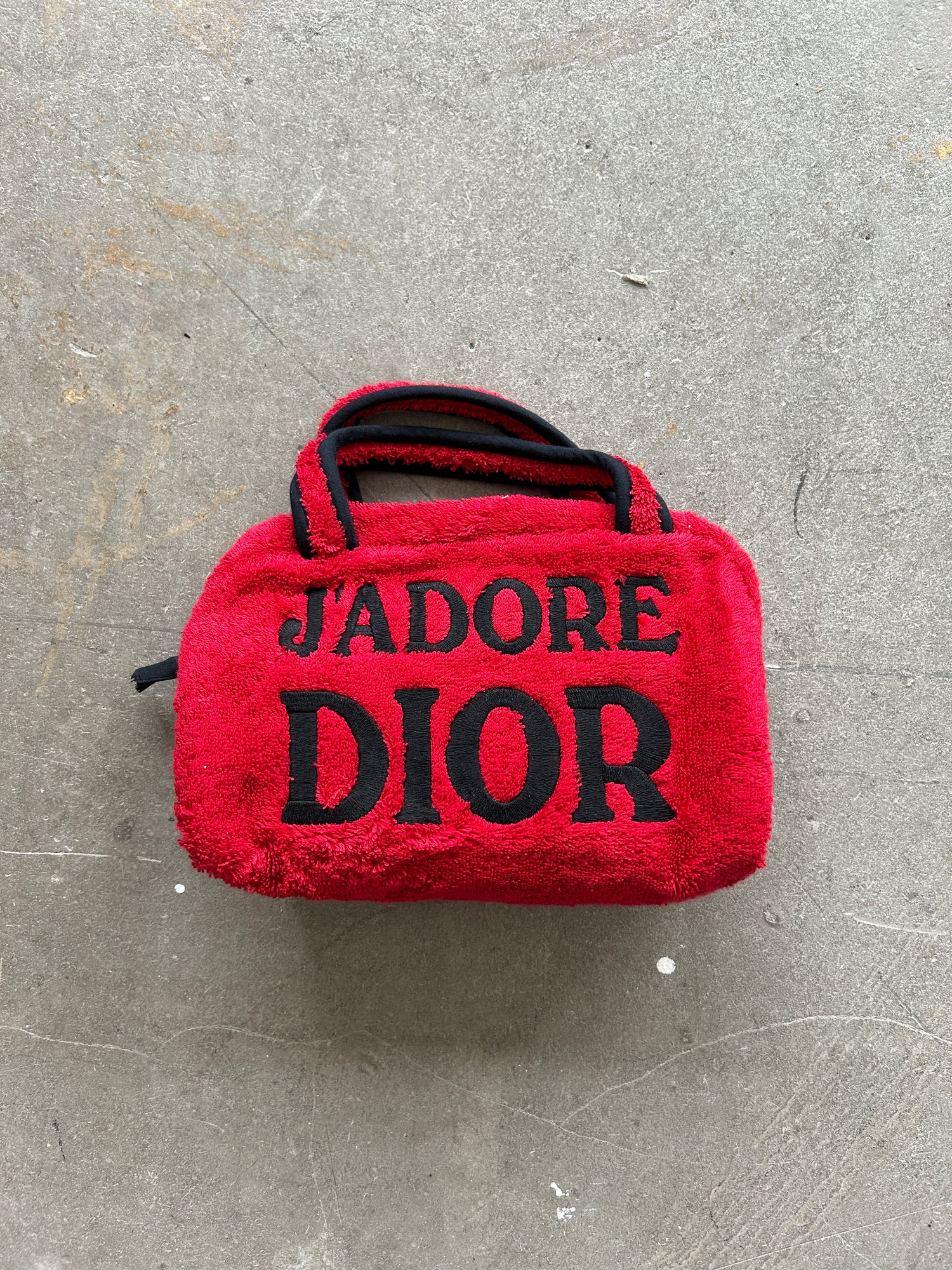 Vintage Christian Dior J’Adore Dior Towelling Handbag