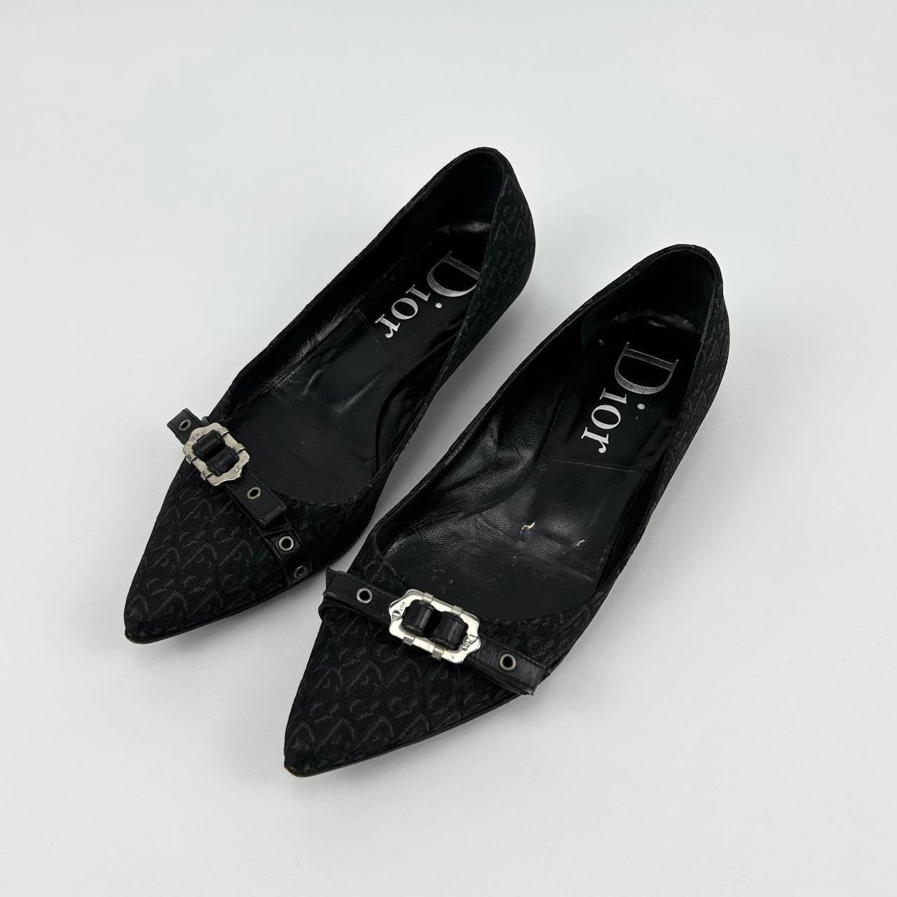 Vintage Christian Dior Trotter Kitten Point Pumps