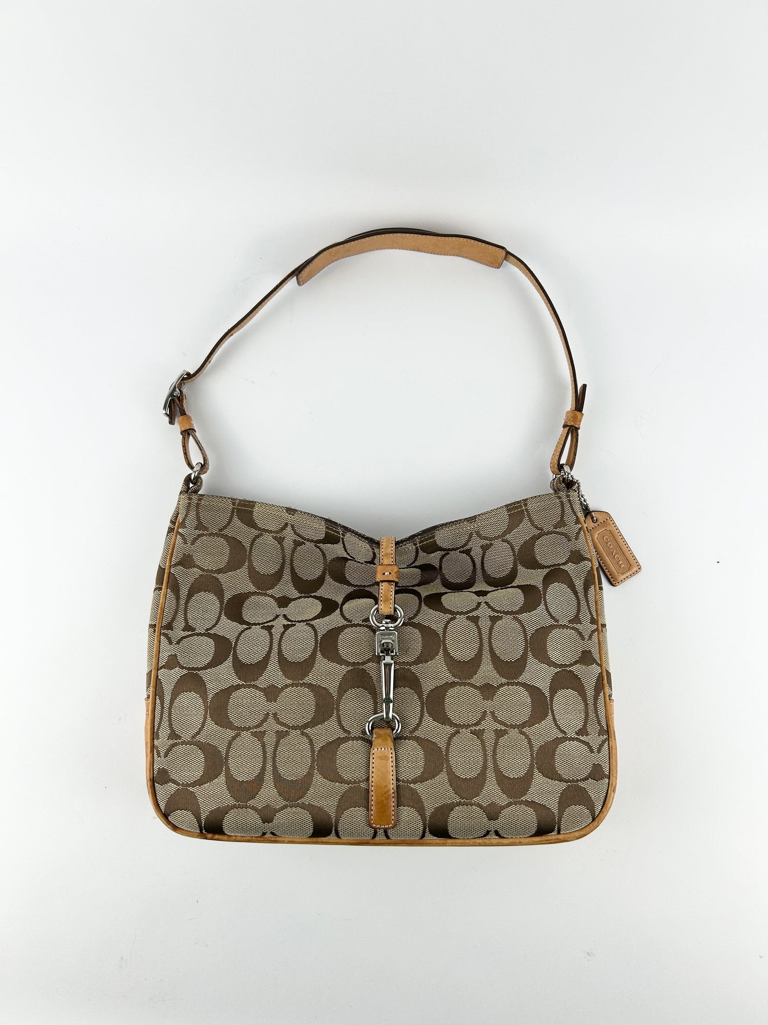 Vintage Coach Monogram Shoulder Bag