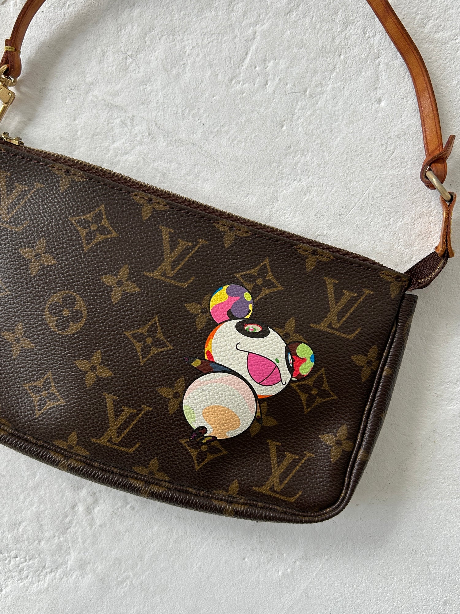 Vintage Louis Vuitton Takashi Murakami Panda Pochette Bag