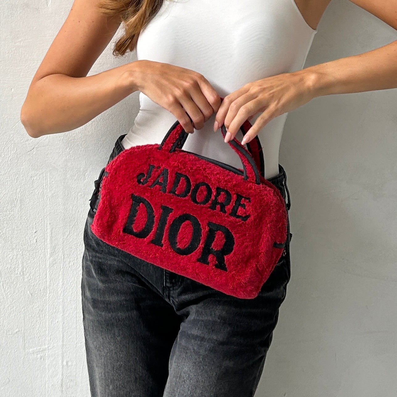 Vintage Christian Dior J’Adore Dior Towelling Handbag