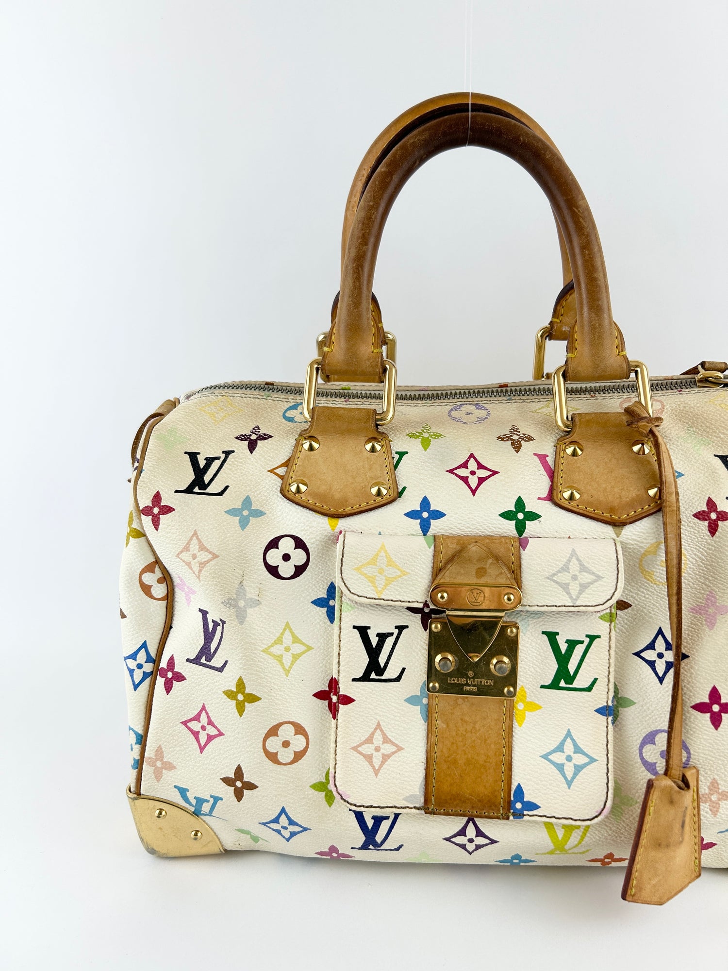 Vintage Louis Vuitton Takashi Murakami Speedy 30 Handbag