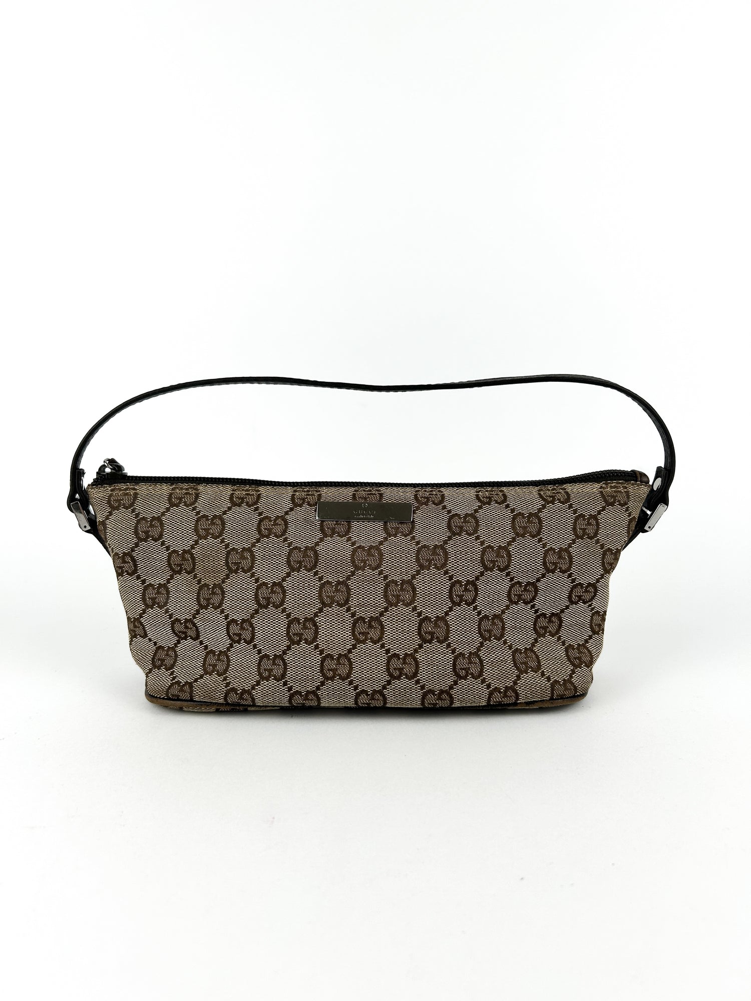 Vintage Gucci Monogram Pochette Bag (Classic)