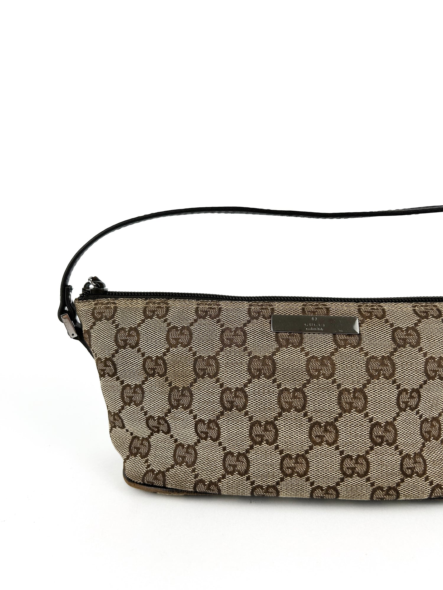 Vintage Gucci Monogram Pochette Bag (Classic)